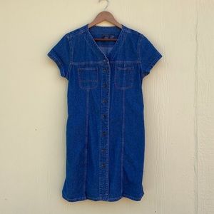 Liz Claiborne Denim Shirt Dress Size 8